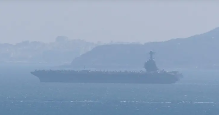 Kapal Induk USS Gerald R. Ford Terlihat di Gibraltar di Tengah Ketegangan dengan Iran